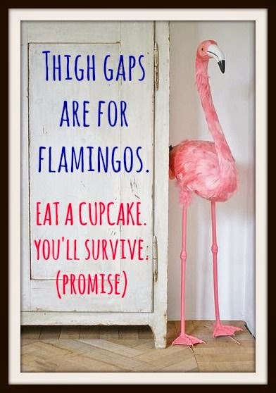 meme thigh gaps flamingo.