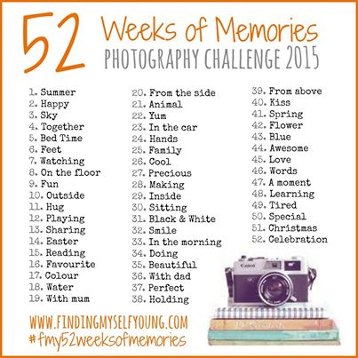 52 Weeks of Memories photography challenge 2015