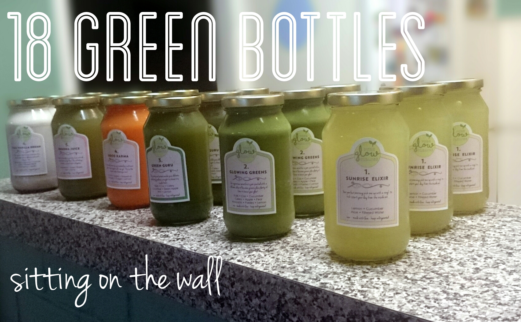 18 Green Bottles Sitting on a wall | Pure Glow Cleanse | Juice Cleanse | Agent Mystery Case